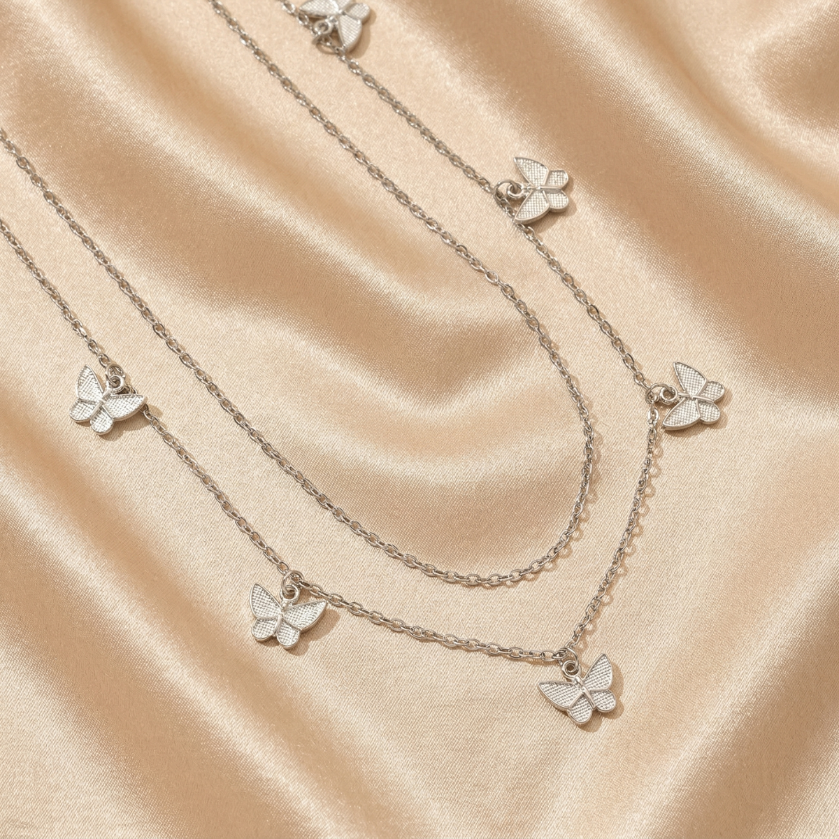 Double Layer Butterfly Waist Chain – Gold or Silver