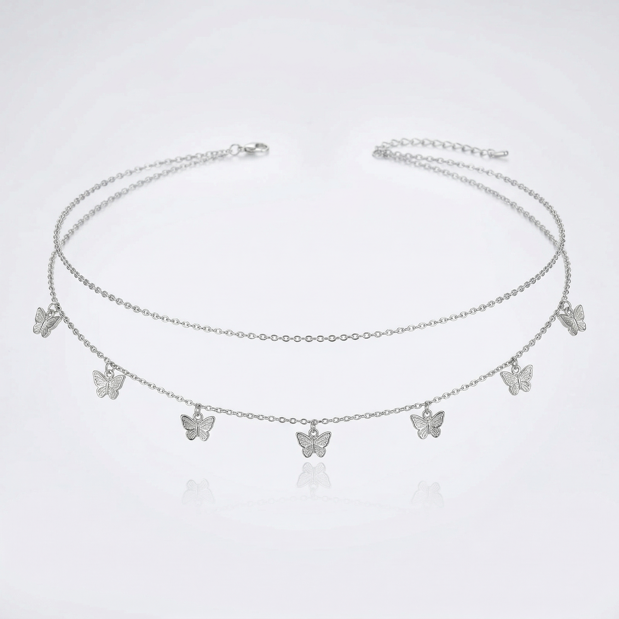 Double Layer Butterfly Waist Chain – Gold or Silver