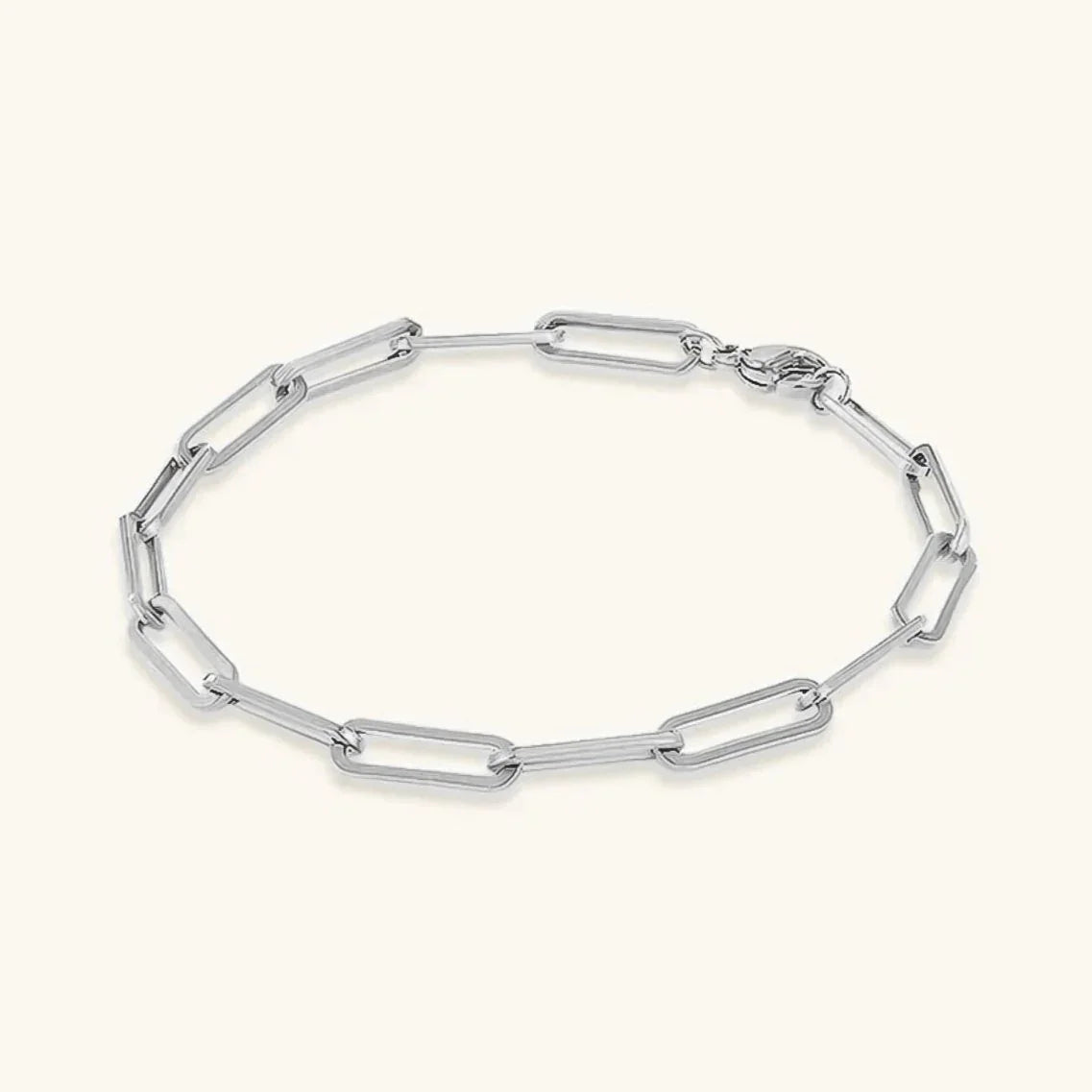 Eloise Paperclip Chain Link Bracelet – Gold Plated