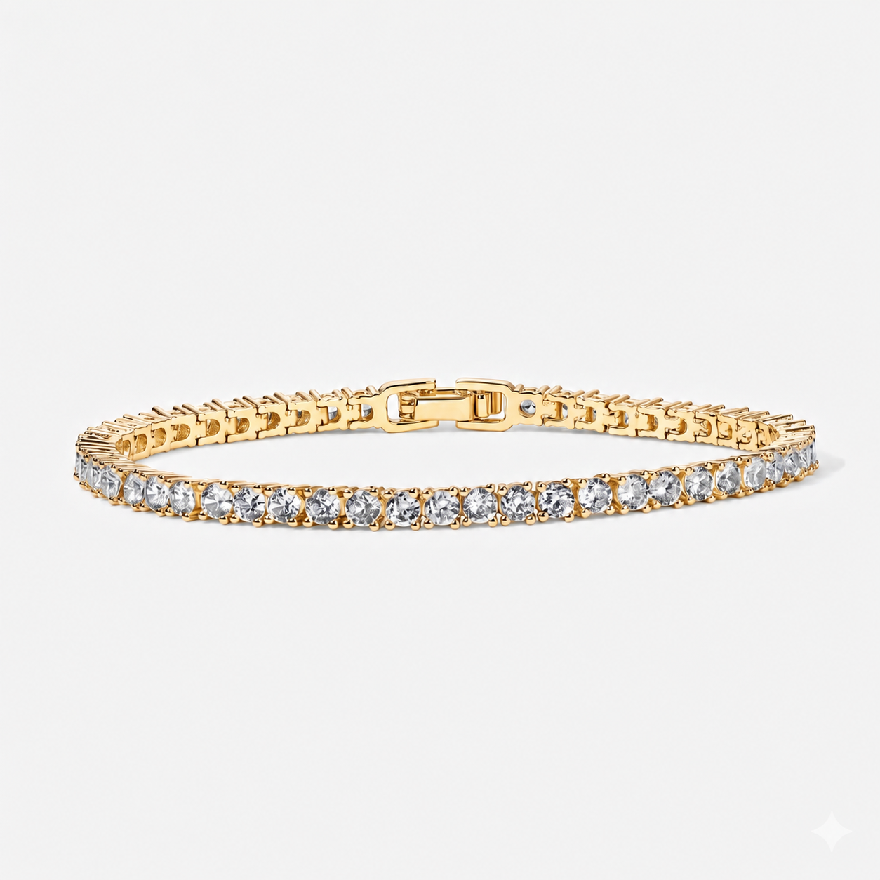 Crystal Tennis Bracelet – Gold, Silver & Rose Gold