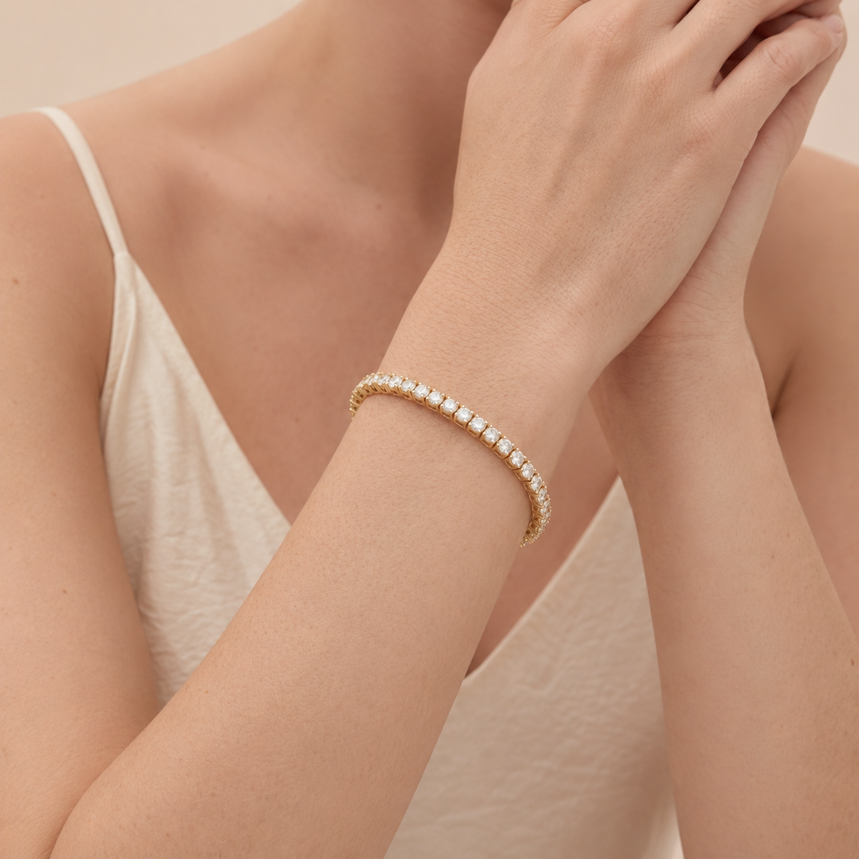 Crystal Tennis Bracelet – Gold, Silver & Rose Gold