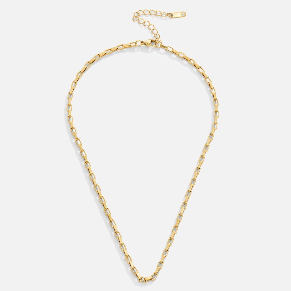 Paperclip Link Chain Necklace – Gold