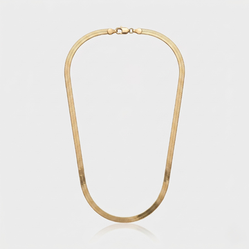 Herringbone Chain Necklace – Gold & Silver
