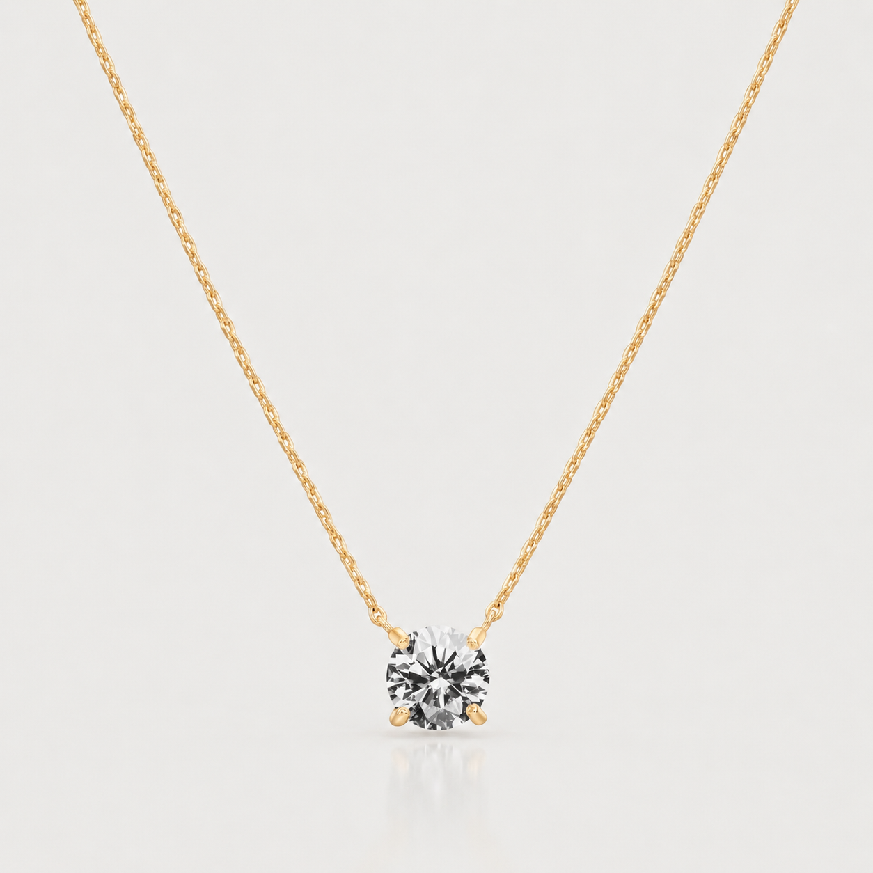 Swarovski Solitaire Pendant Necklace – Gold, Silver & Rose Gold