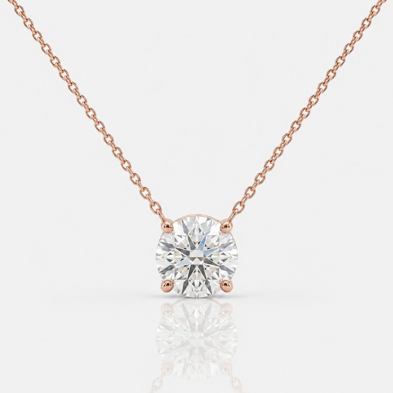 Swarovski Solitaire Pendant Necklace – Gold, Silver & Rose Gold